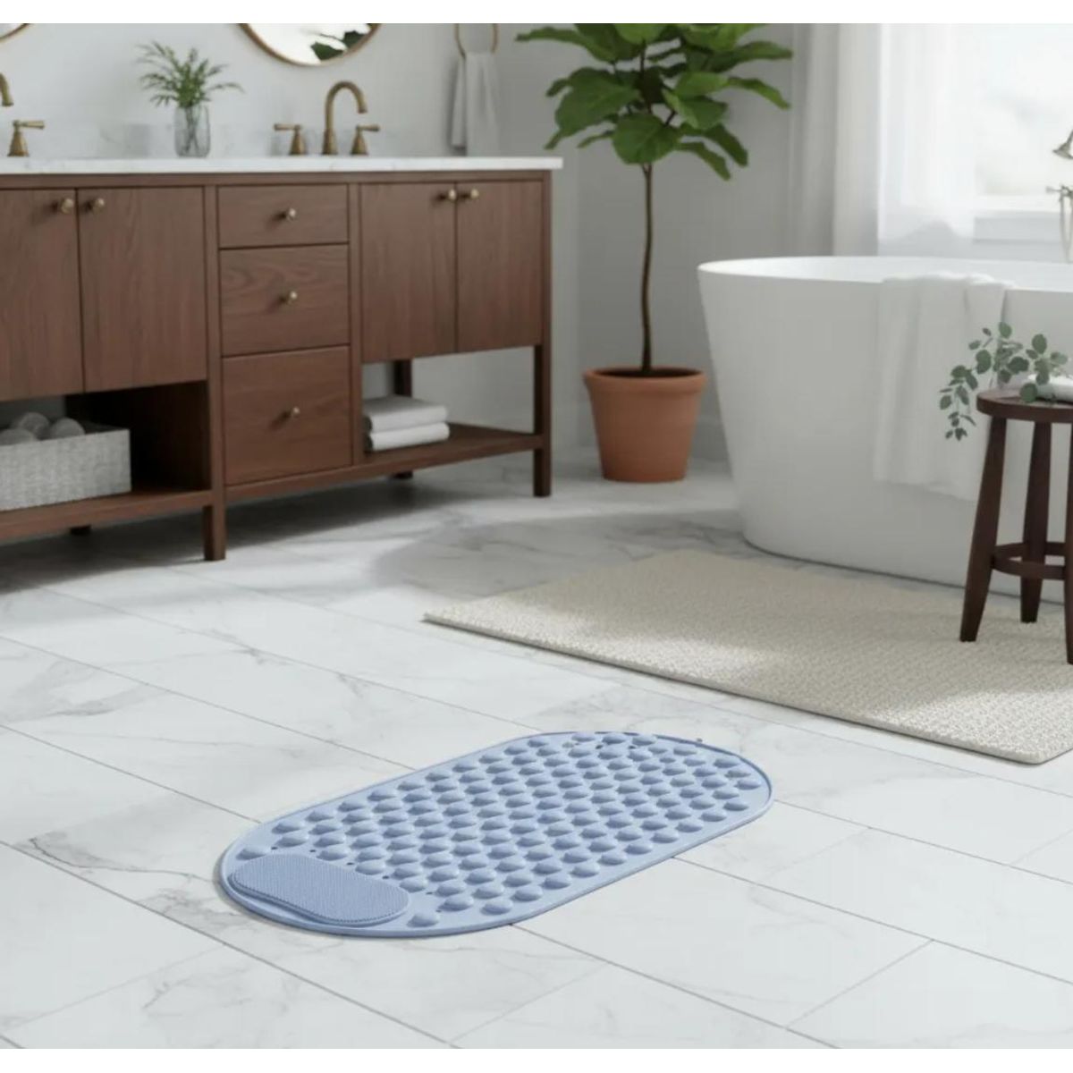 GENERICO - Alfombra Antideslizante Para Baño 40 cm x 70 cm