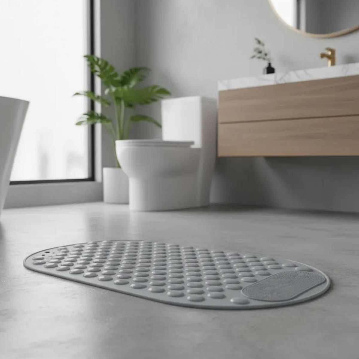 GENERICO - Alfombra Antideslizante Para Baño 40 cm x 70 cm