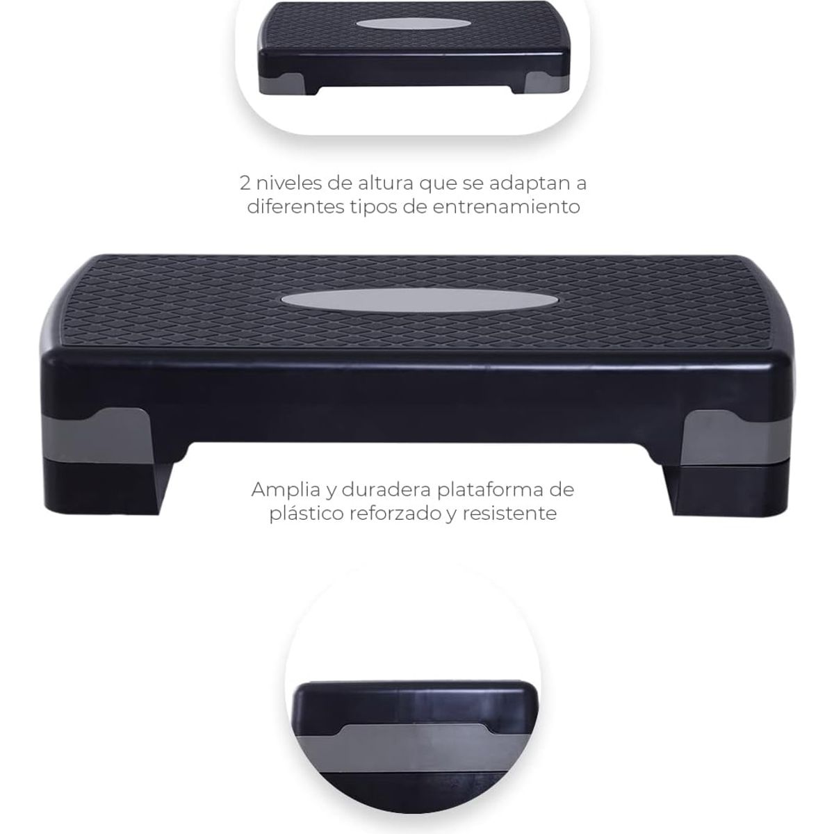 EVERSO - Step Aerobico 2 Niveles Antideslizante Pilates Fitness