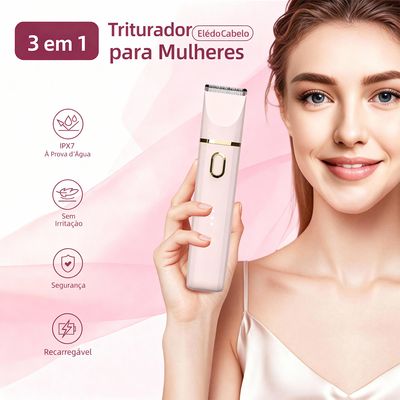 Imagen 2 del producto Depilador Eléctrico 3 En 1 Bikini Facial Axilas Nariz Cejas