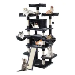 EVERSO - Rascador Torre Arbol Gatos Michis Juguete 172cm Extragrande