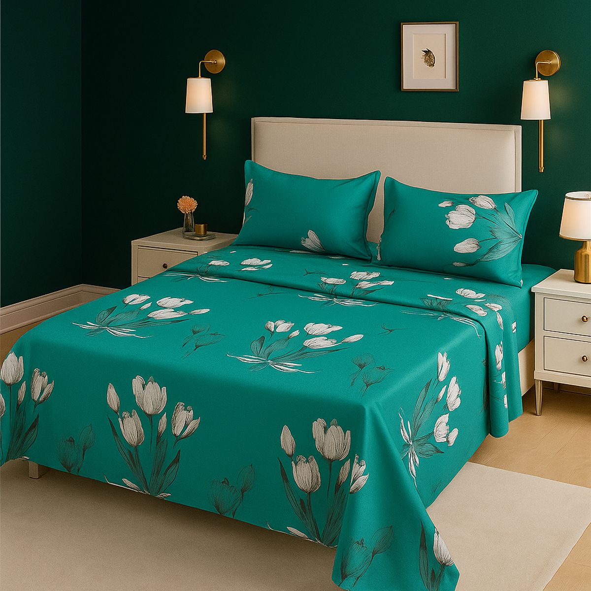 ARMONIA - Sábanas clásicas estilo 762 KING 2½ P 144 hilos