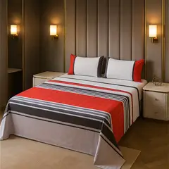 ARMONIA - Sábanas clásicas estilo 762 KING 2½ P 144 hilos