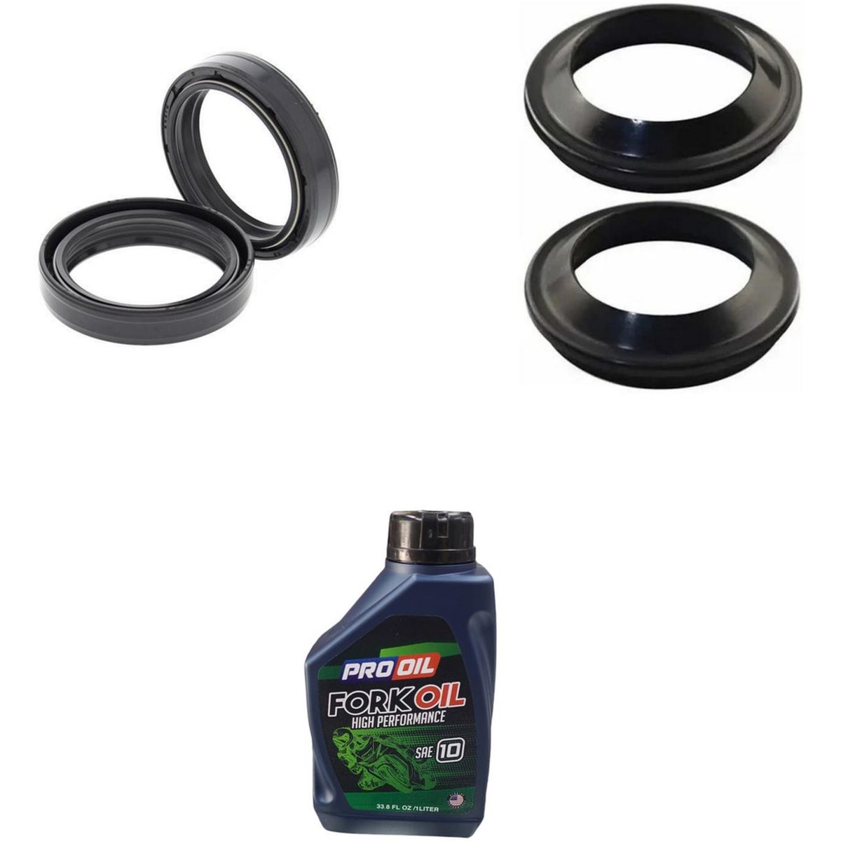 GENERICO - Kit Retenes Telescopica, Guardapolvos Y Liquido Shadow 150