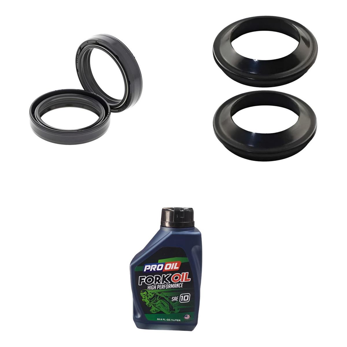 GENERICO - Kit Retenes Telescopicas + Guardapolvos + Liquido Honda Cb1