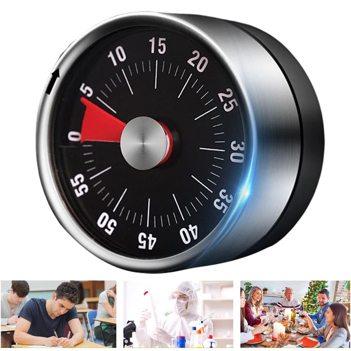 GENERICO - Multifuncional Temporizador De Cocina Digital Con Magnético