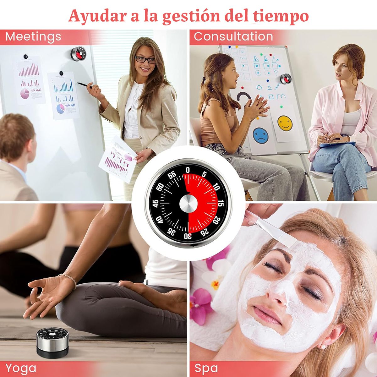GENERICO - Multifuncional Temporizador De Cocina Digital Con Magnético