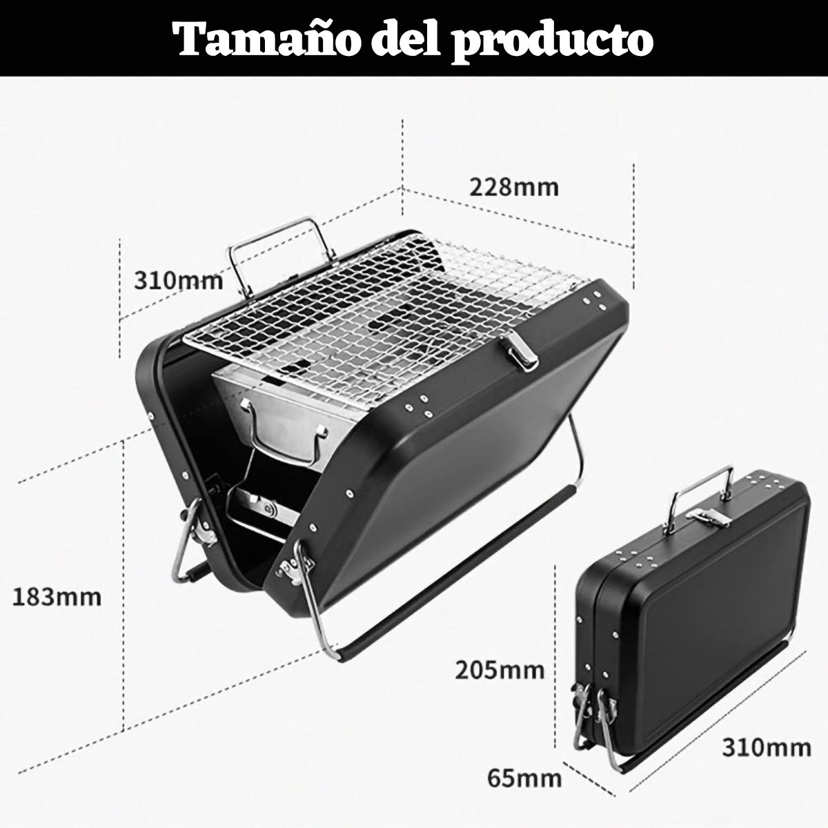 GENERICO - Parrillera Asados Grill Bbq Portatil Plegable Para Exteriore