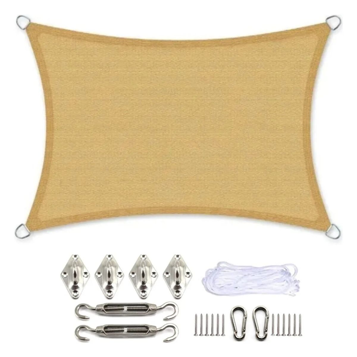 GENERICO - Toldo Vela Rectangular 3.5 x 4 M