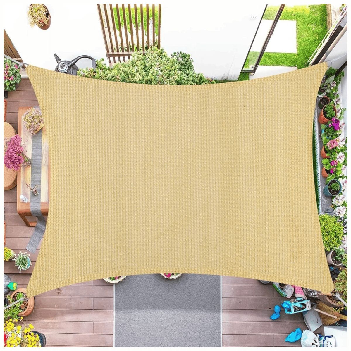 GENERICO - Toldo Vela Rectangular 3.5 x 4 M