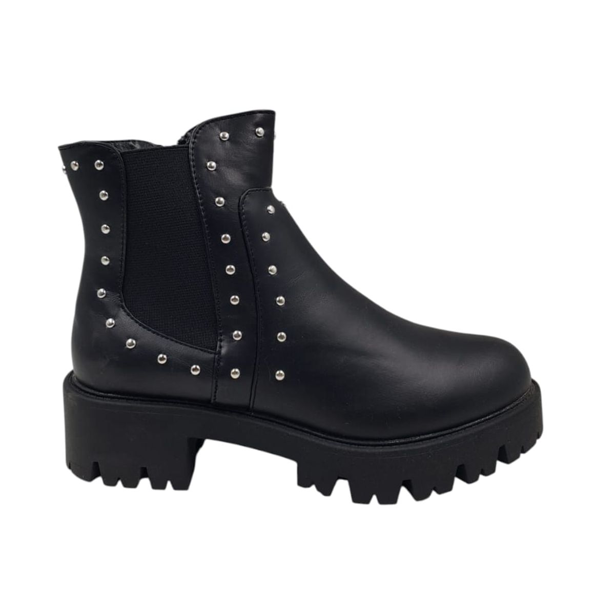 HERIEL - Botín Negro Tachas Mujer