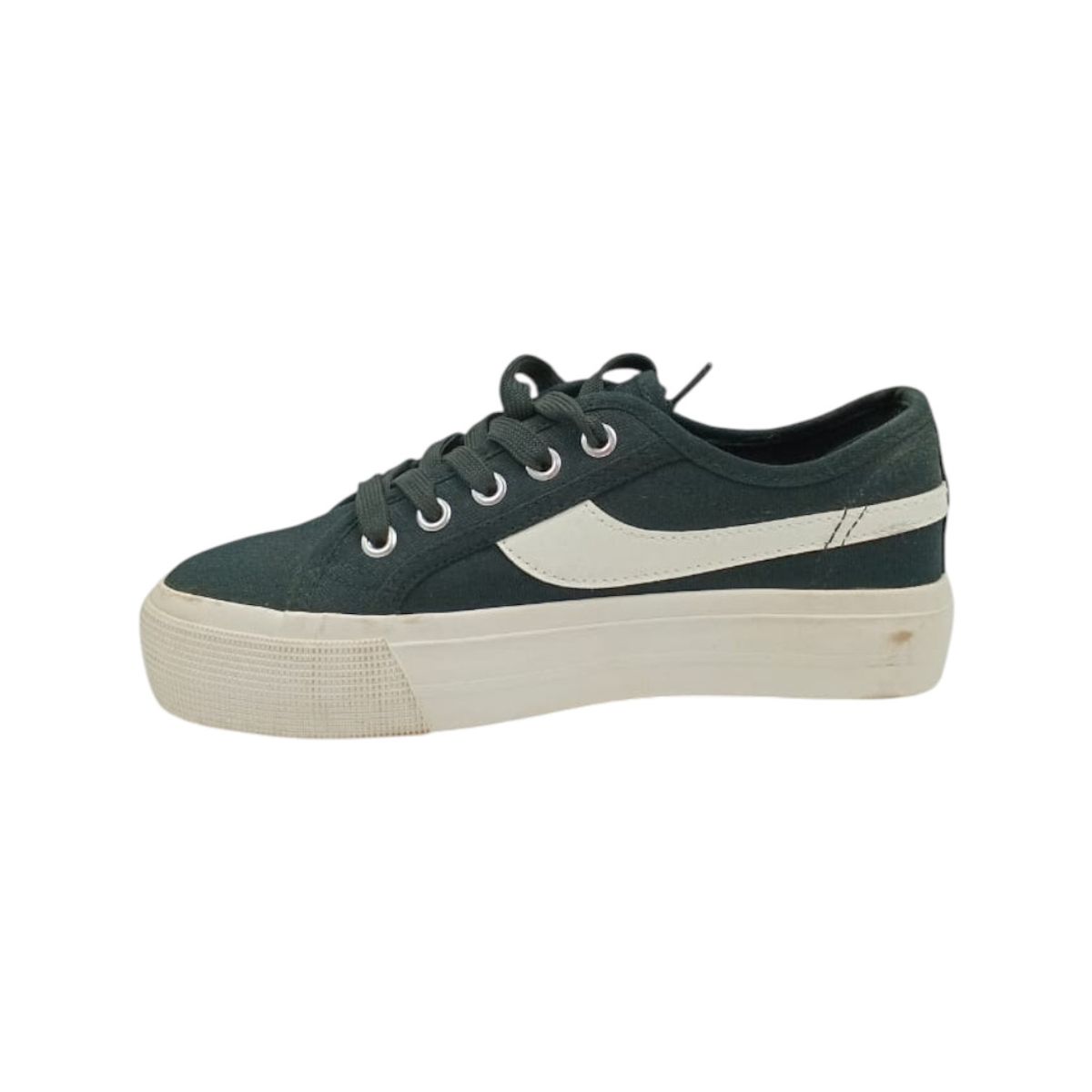 HERIEL - Zapatilla Negra Textil Mujer
