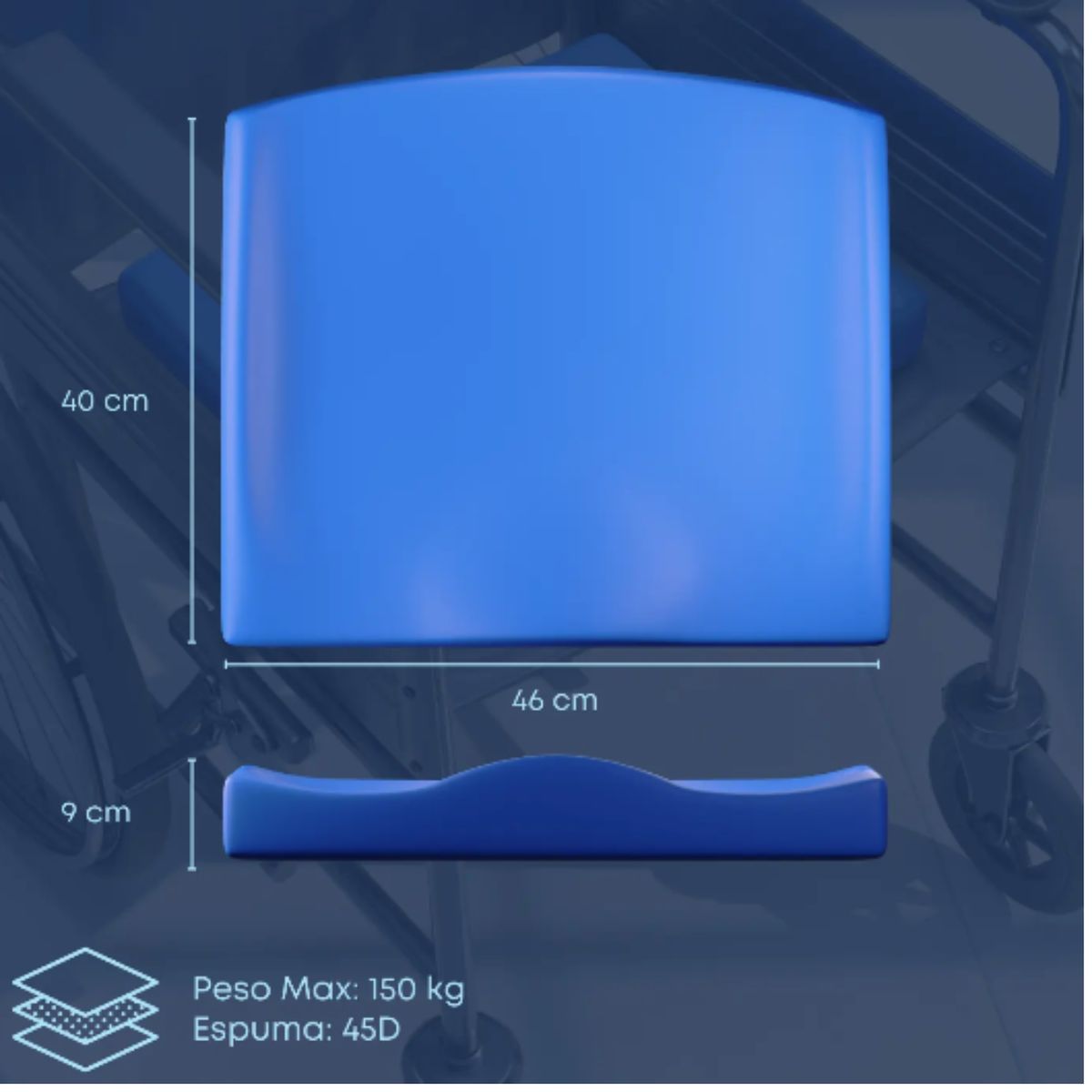 THERAMART - Cojín para Silla de Ruedas, TheraMax TM375  Theramart