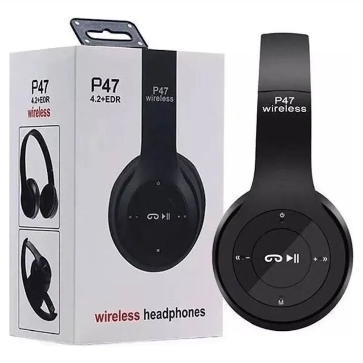 GENERICO - Auriculares Bluetooth P47 + SD FM