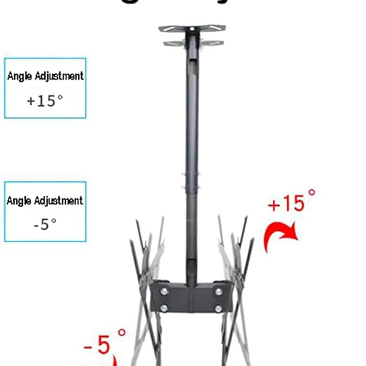 GENERICO - Soporte Tv Doble Techo Pared  Ajustable 32-65 Pulgadas