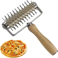 KUANGYE - Rodillo especial para pinchar hallullas o pizzas caseras Mango de madera