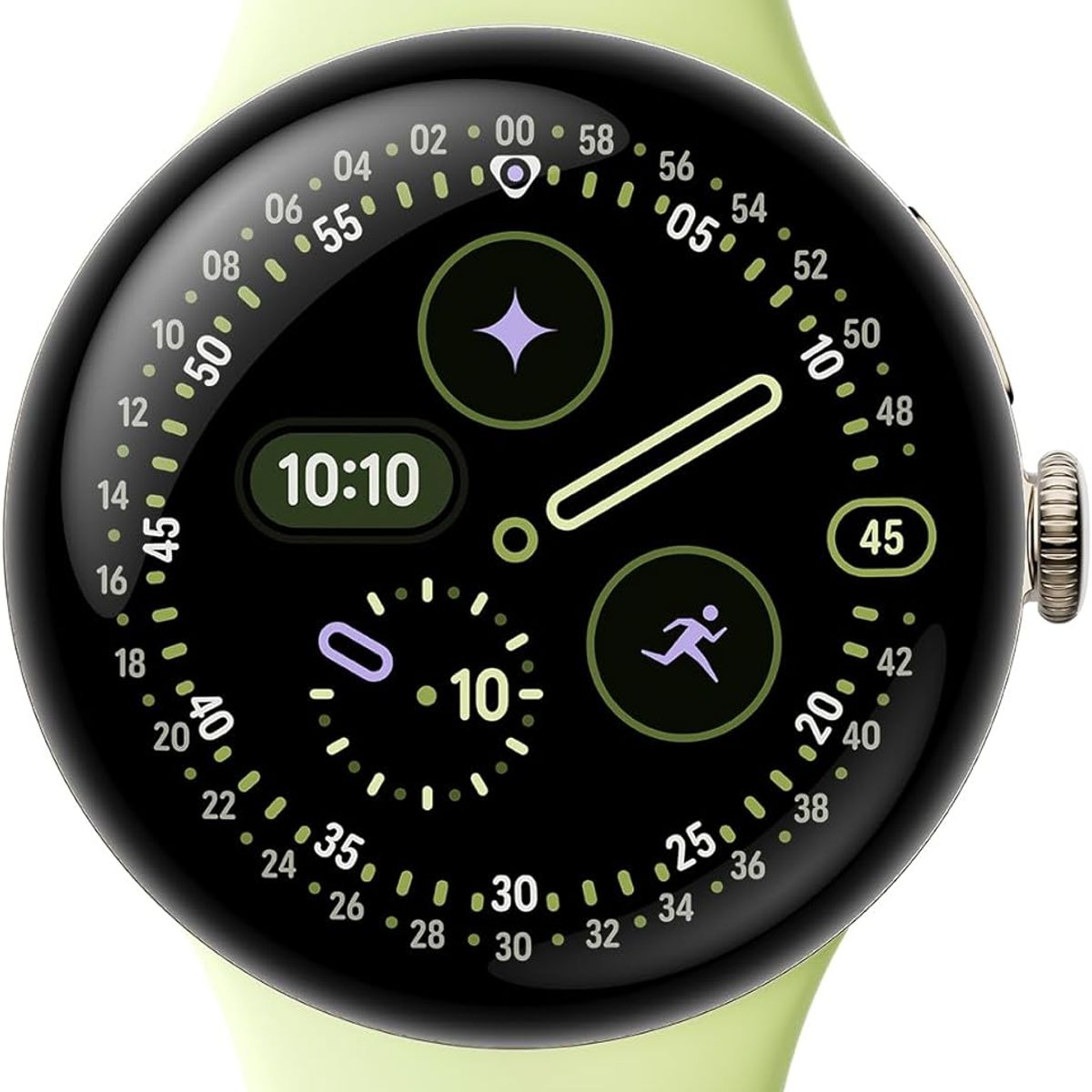 GOOGLE - Google Pixel Reloj 4 41mm - Limoncillo Banda Con Champán Caja Dorada