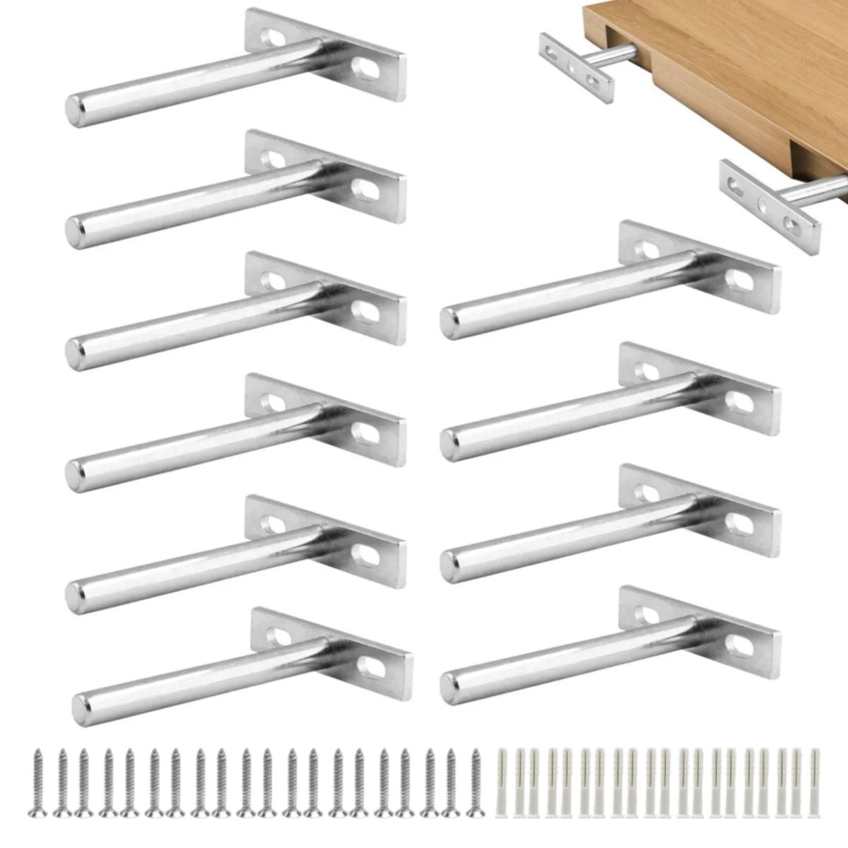 ATURE - 10u Soporte Invisible Marco De Soporte En Forma De T