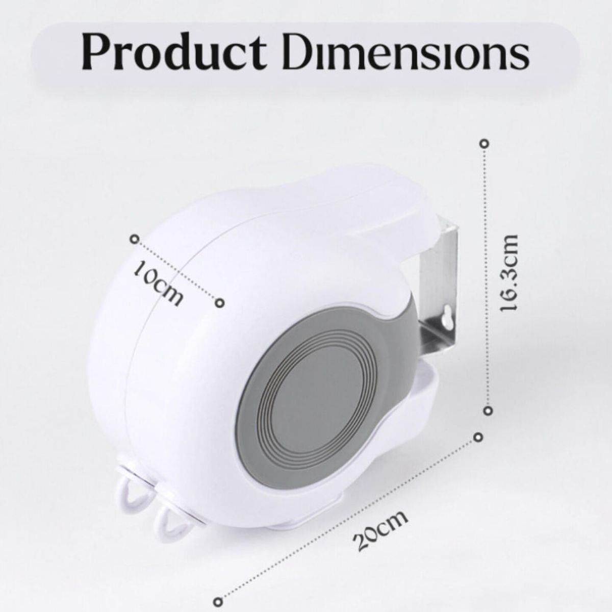 ATURE - Cuerda Para Tender Extensible De 13m Doble Línea + 6 Pinzas