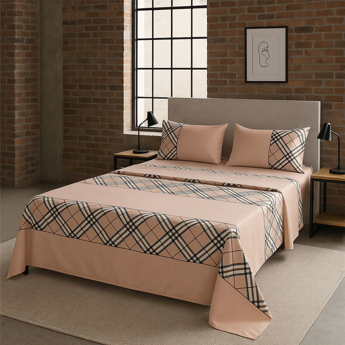 ARMONIA - diseño 770 sábanas 144 hilos KING 2½ P clásicas