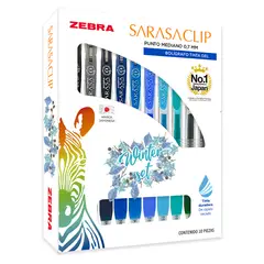 ZEBRA - Set 10 Lápiz Gel Sarasaclip 07mm Winter