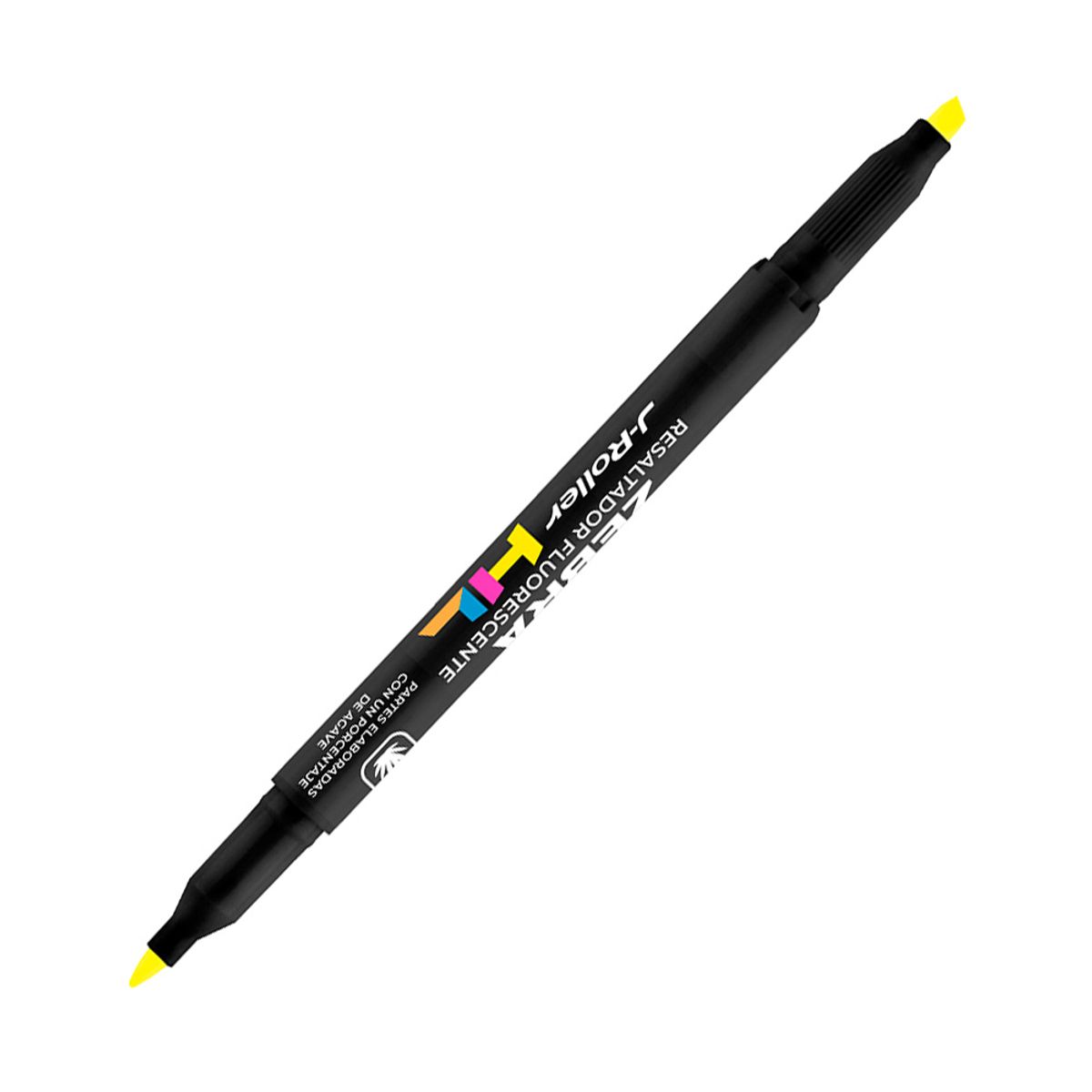 ZEBRA - Destacador Doble Punta J Roller Amarillo Zebra