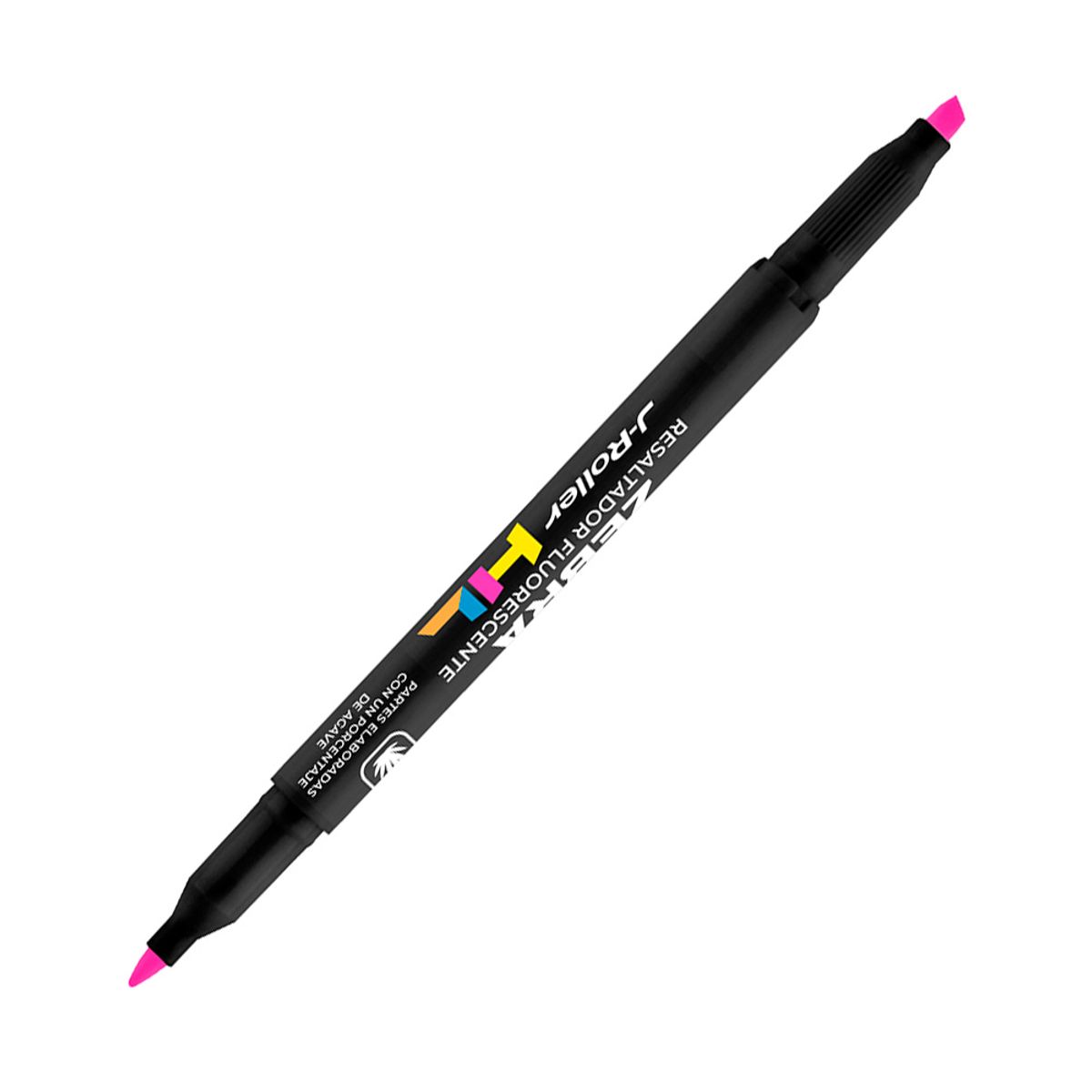 ZEBRA - Destacador Doble Punta J Roller Rosado Zebra