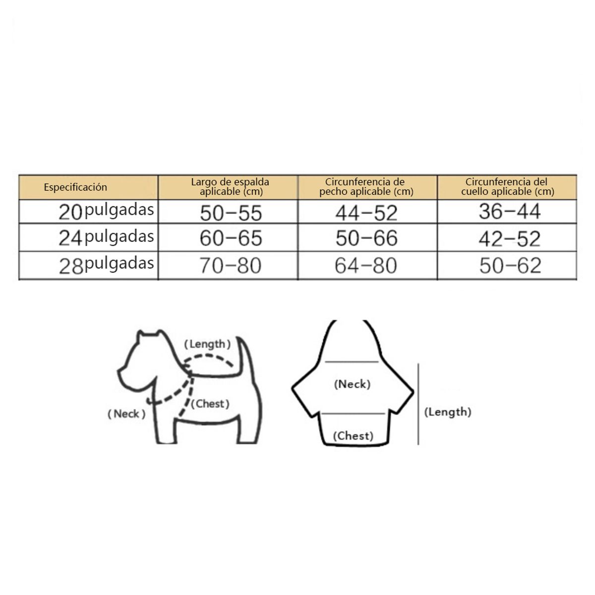 KINDA NICE - Chaleco Talla 20 Para Perros (10 A 15 Kilos)