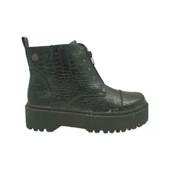 HERIEL - Botín Negro Plataforma Mujer