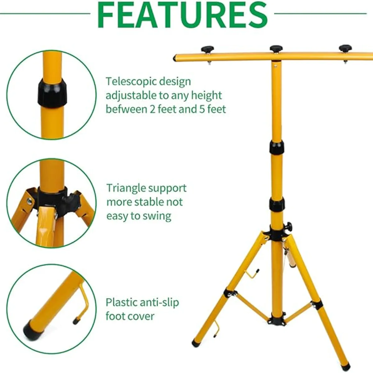 KINDA NICE - Soporte Base Atril Tripode Para Foco Led 220v O Emergencia