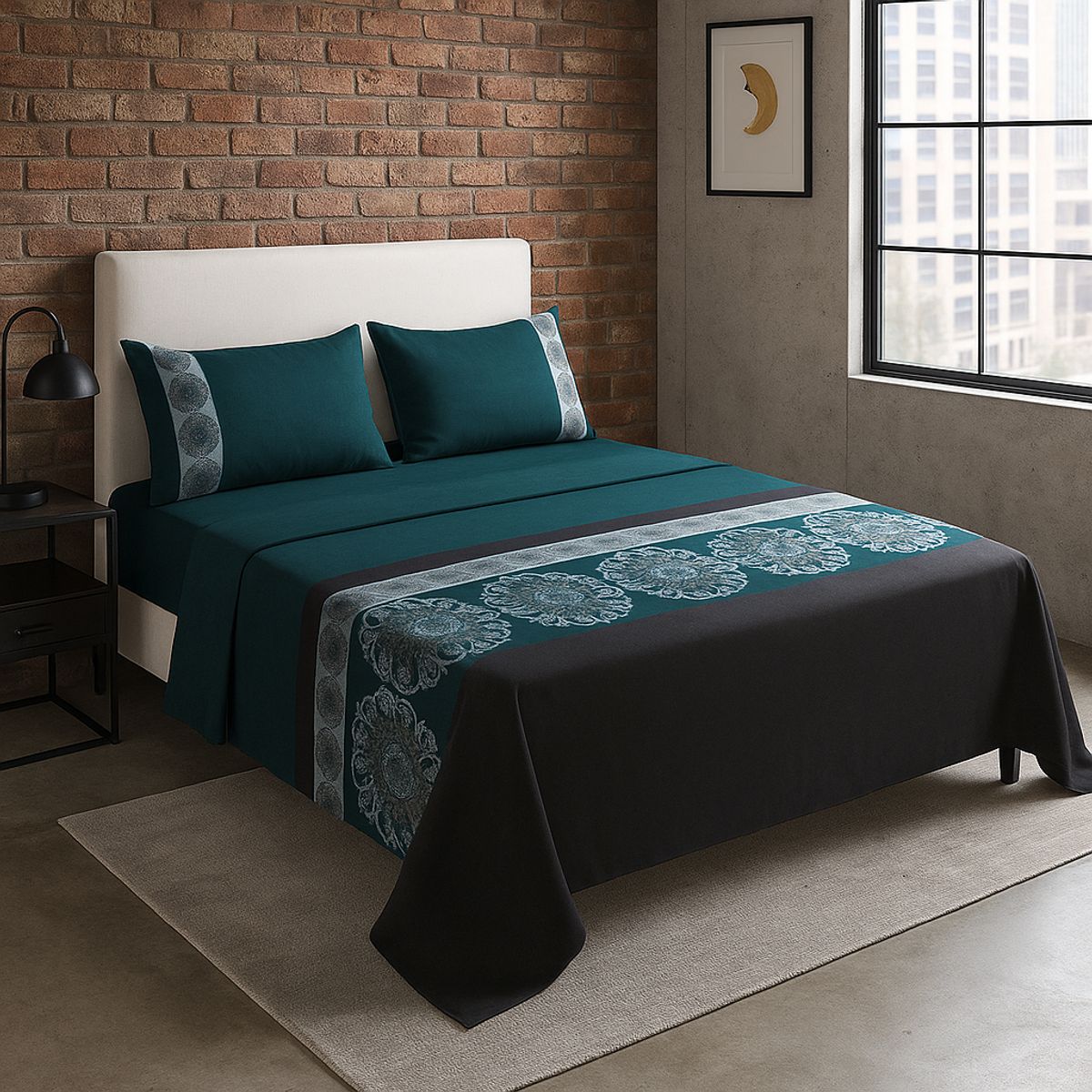 ARMONIA - Juego sábanas tipo 776 clásicas KING 2½ P 144 hilos