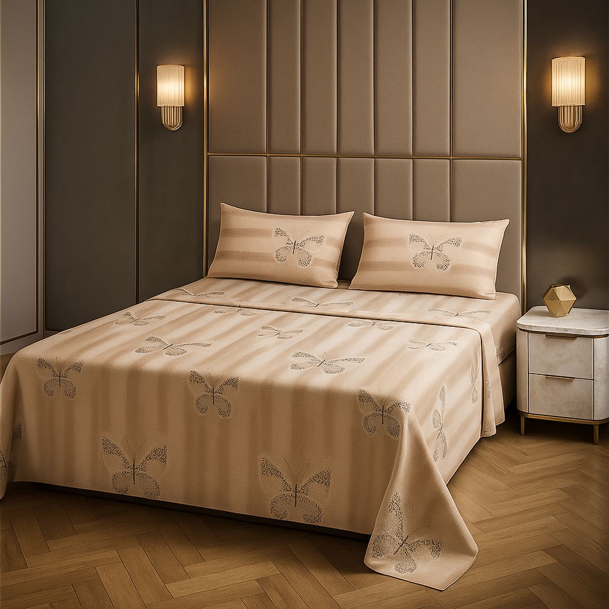 ARMONIA - Sábanas clásicas KING 2½ P versión 770 144 hilos