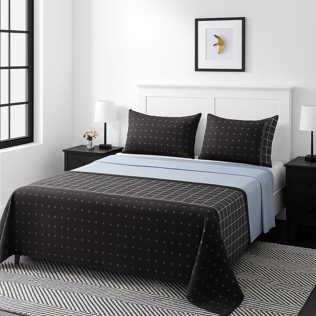 ARMONIA - Juego de sábanas KING 2½ P 144 hilos clásicas edición 766