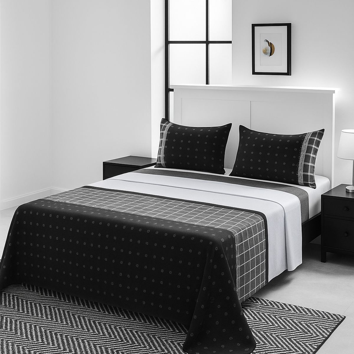 ARMONIA - Juego de sábanas KING 2½ P 144 hilos clásicas edición 766