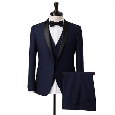 Imagen 1 del producto Traje Hombre 2 Piezas Azul Marino Formal Elegante