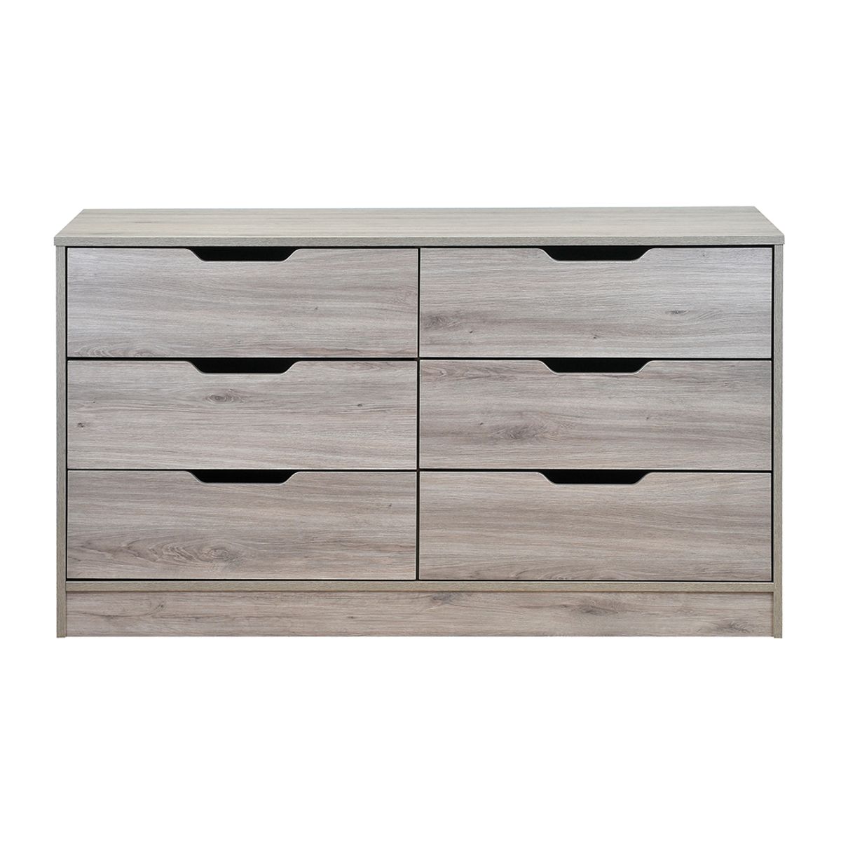 MOBIKIT - Comoda Misuri 6 Cajones Roble Santana Mobikit