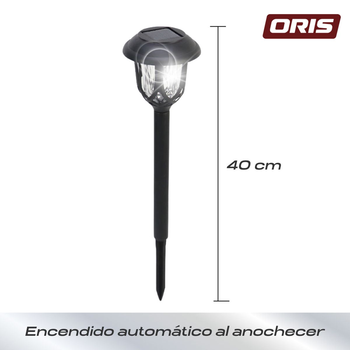 ORIS - Set 4 Luces Solares Estaca Patio Jardin Exterior Oris