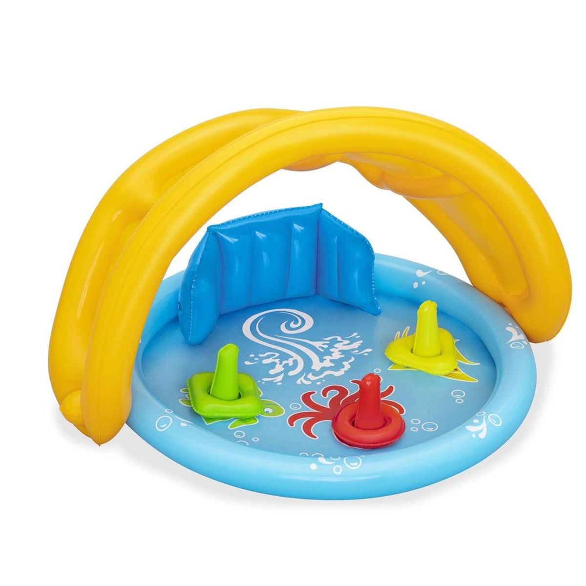 BESTWAY - Piscina Inflable Con Techo y Juegos Para Bebés 115x89x76cm