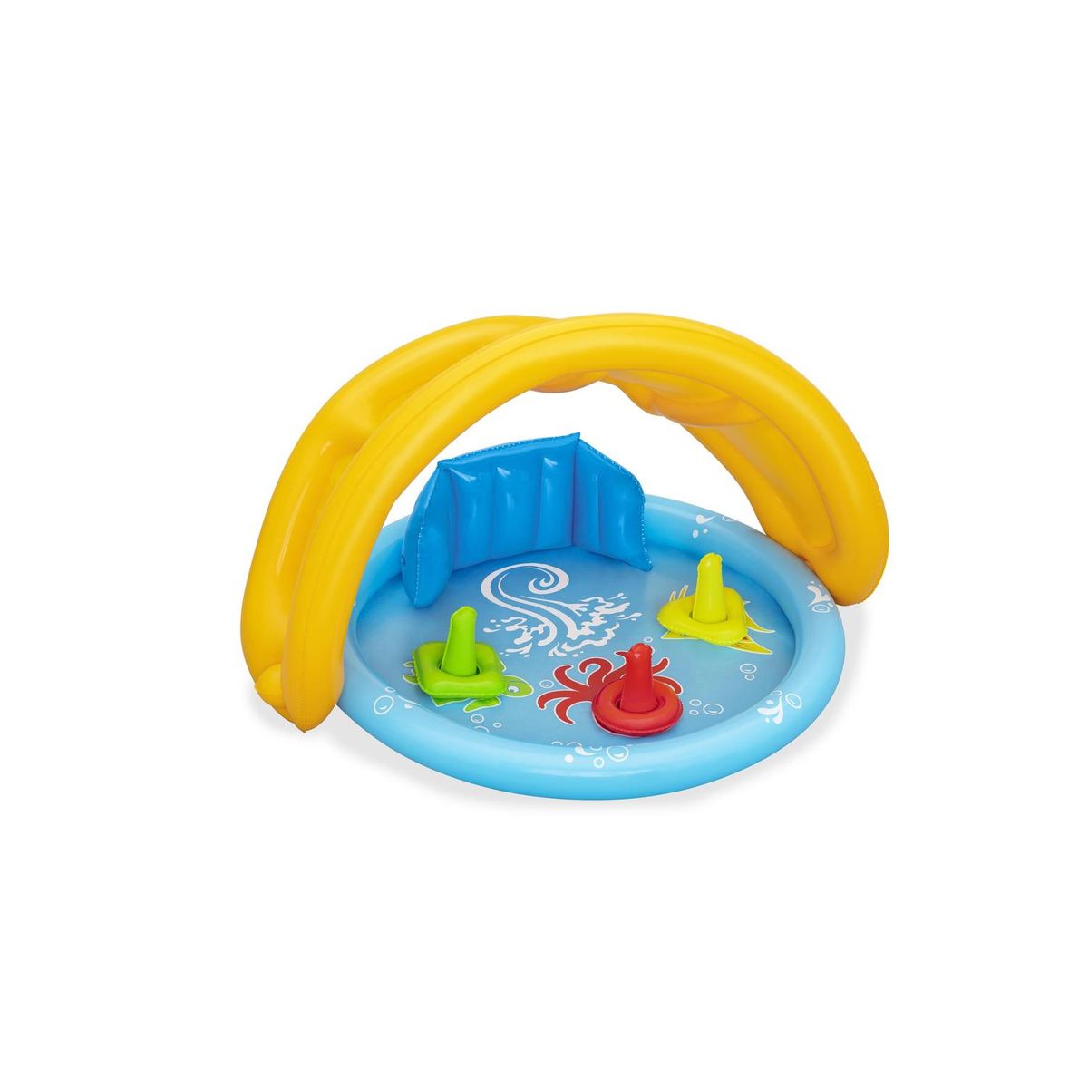 BESTWAY - Piscina Inflable Con Techo y Juegos Para Bebés 115x89x76cm