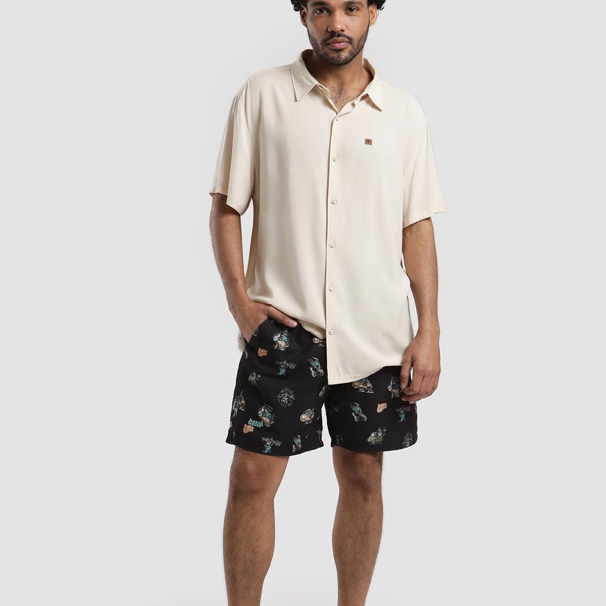 KAYA UNITE - Traje de Baño Hombre Volley Garden Negro