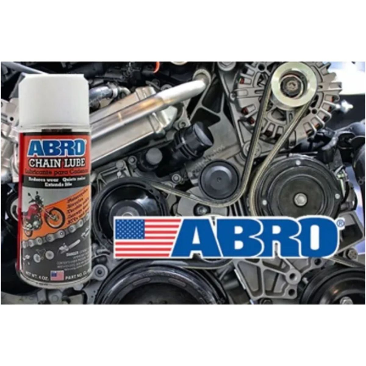 GENERICO - Lubricante para Cadena de Motos y Bicicletas marca Abro 113 grs.