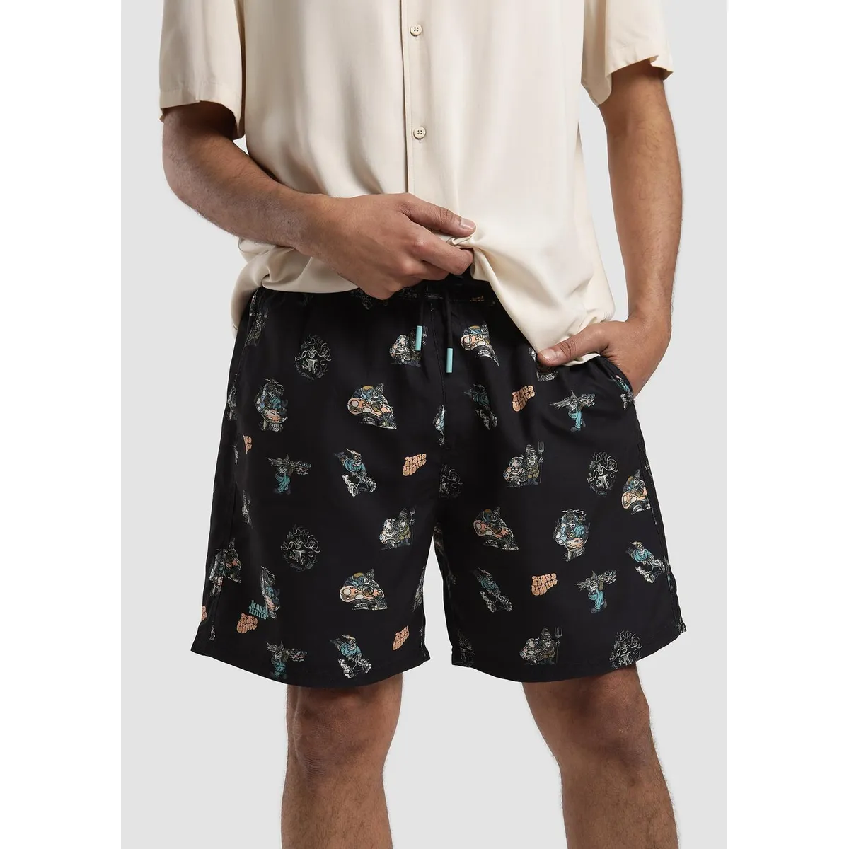 KAYA UNITE - Traje de Baño Hombre Volley Garden Negro
