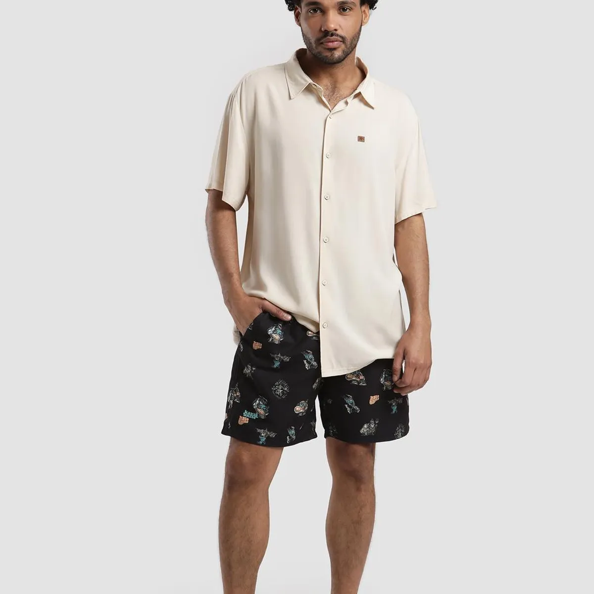 KAYA UNITE - Traje de Baño Hombre Volley Garden Negro