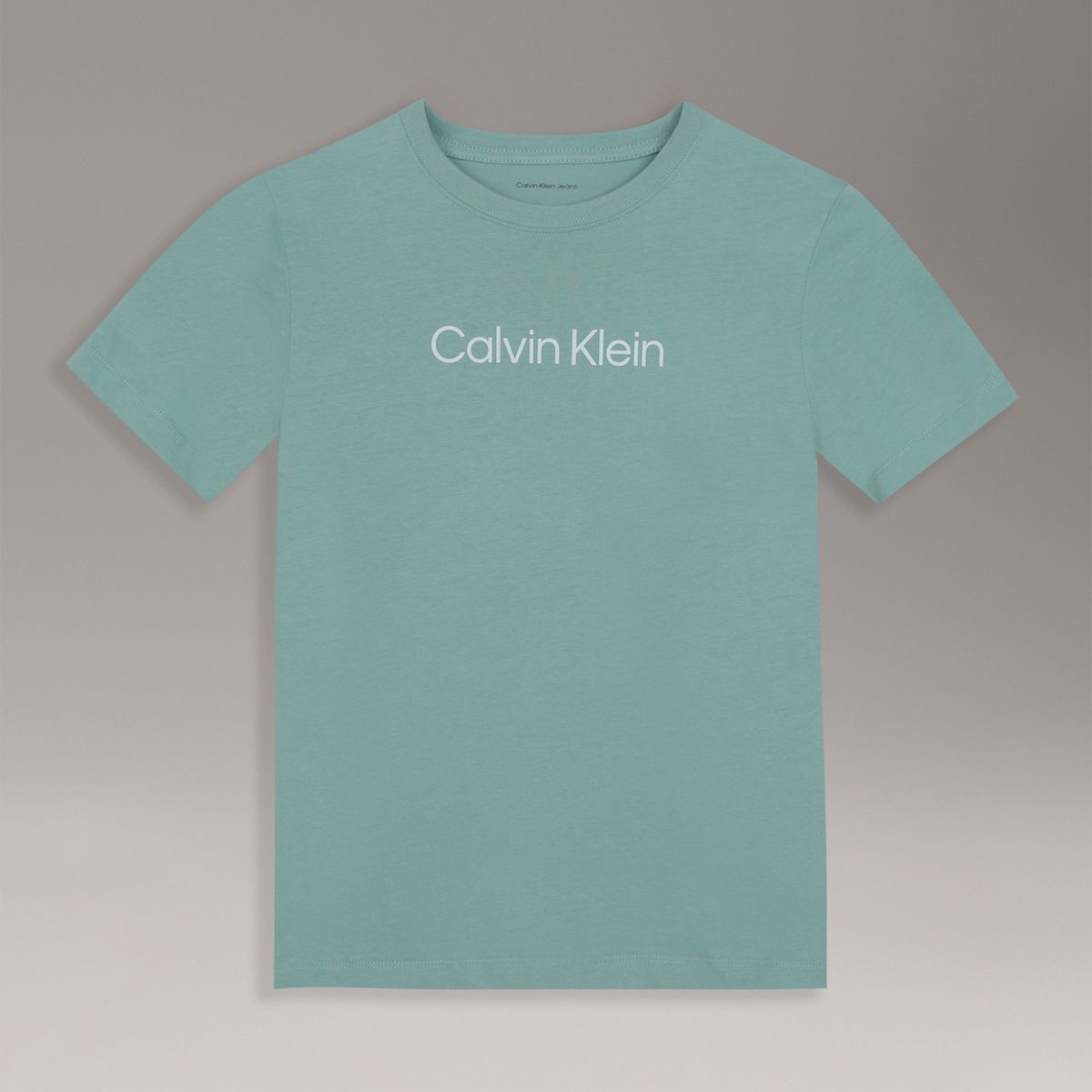 CALVIN KLEIN - Polera Unisex Logo Verde Calvin Klein