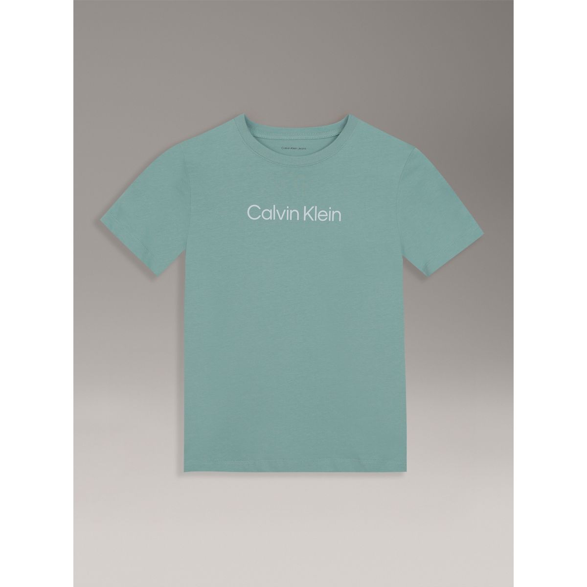 CALVIN KLEIN - Polera Unisex Logo Verde Calvin Klein