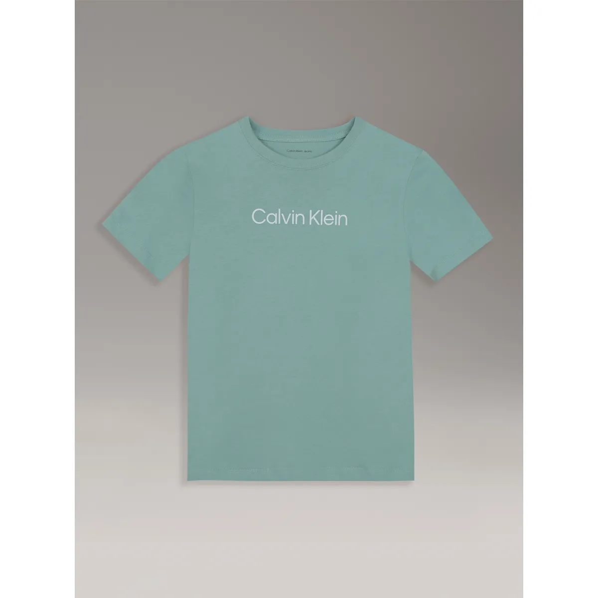 CALVIN KLEIN - Polera Unisex Logo Verde Calvin Klein
