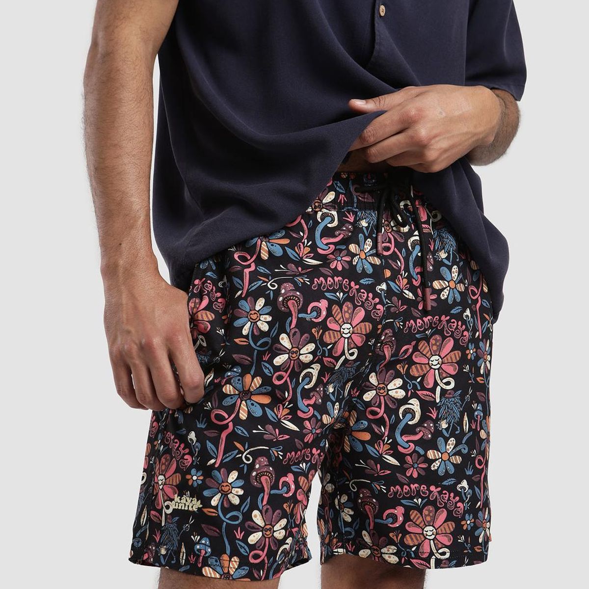 KAYA UNITE - Traje de Baño Hombre Volley Happy Negro