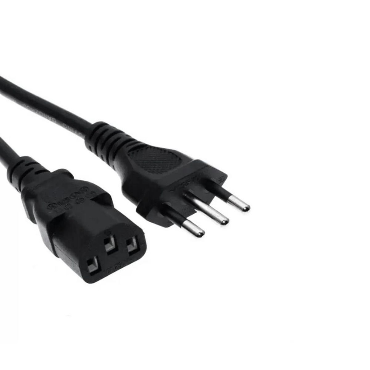 GENERICO - Cable de poder para PC de largo 1.8 metros
