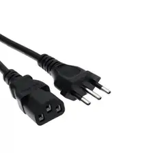 GENERICO - Cable de poder para PC de largo 1.8 metros