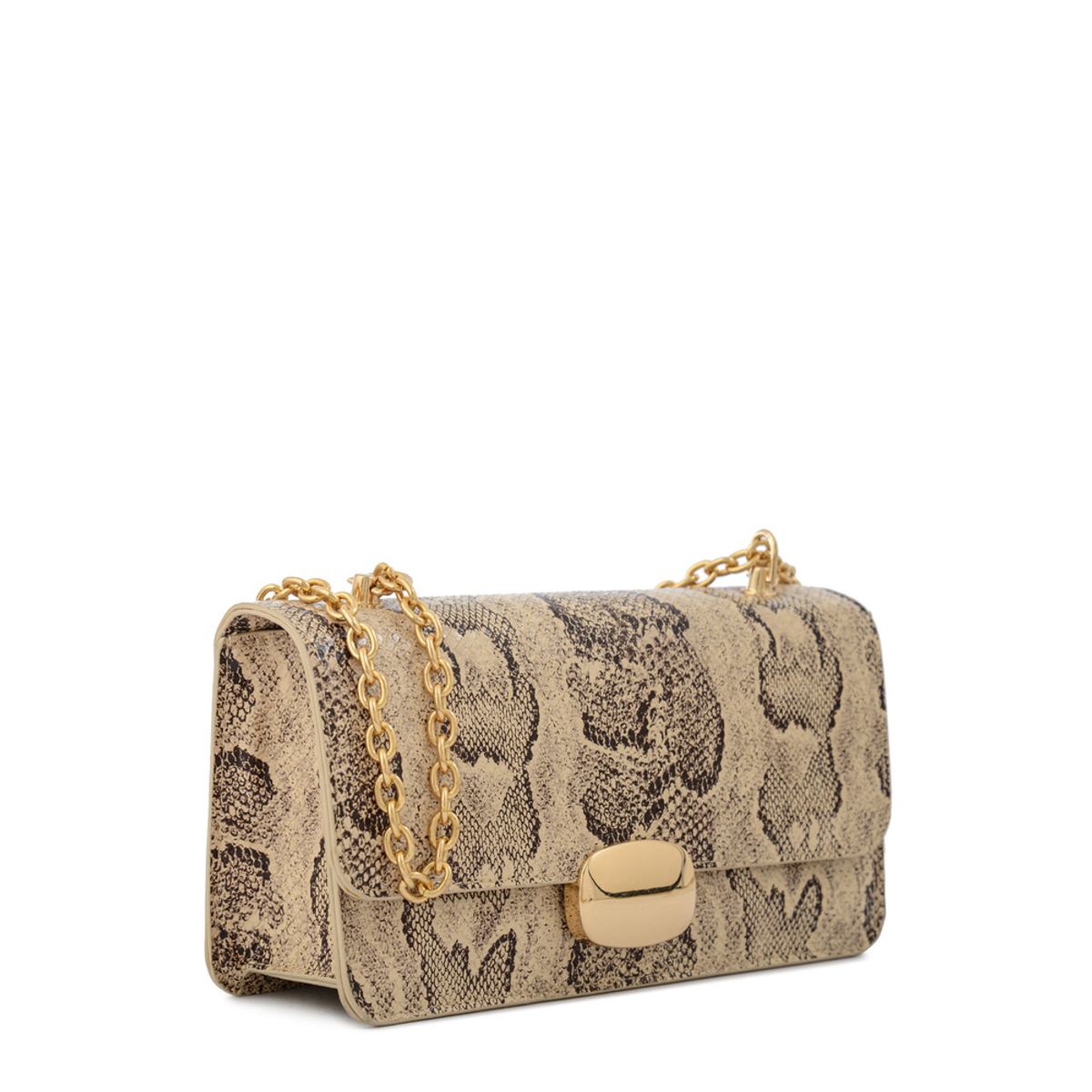 AMPHORA - Cartera fiesta beliza pequeña beige oscuro